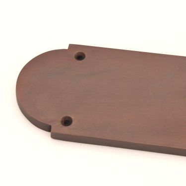 Click Here To Enlarge This Photo Of SB2216ABZ - Spira Brass Victorian Half Round Finger Plate 300mm - Aged Bronze