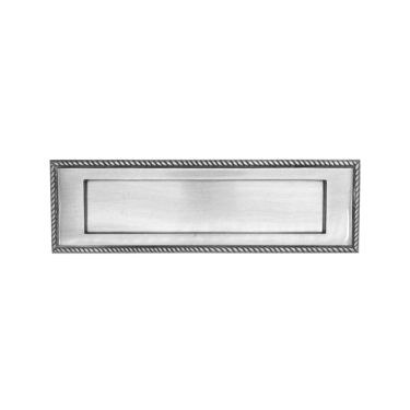 Click Here To Enlarge This Photo Of SB5104SC - Spira Brass Georgian Letter Plate 250mm x 75mm - Satin Chrome