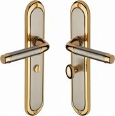 SAT2030-JP Heritage Brass Door Handle For Bathroom Saturn Long Design Jupiter Finish