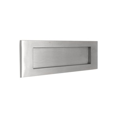 Click Here To Enlarge This Photo Of SB5106SC - Spira Brass Victorian Letter Plate 300mm x 96mm - Satin Chrome