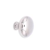 SB2330PN - Spira Brass Mushroom 32mm Cupboard Knob - Polished Nickel