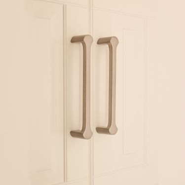Click Here To Enlarge This Photo Of SB2421SN - Spira Brass Tulip Cabinet Pull Handle 155mm Centres - Satin Nickel