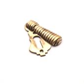 SB3101AB - Spira Brass Beehive Standard Key Escutcheon - Aged Brass