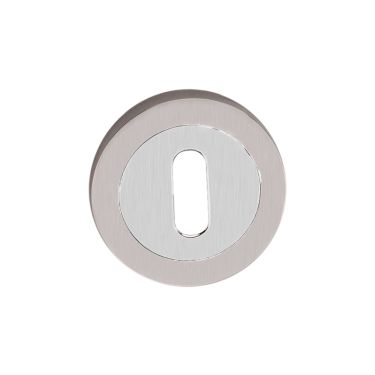 Click Here To Enlarge This Photo Of SB3105DT - Spira Brass Standard Key Escutcheon - Dual Tone