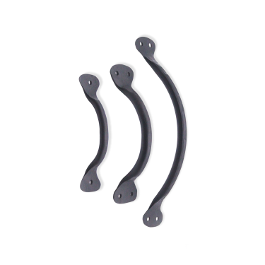 Click Here To Enlarge This Photo Of FC228 - Spira Brass Hammered Pull Handle Small 100mm - Black Iron