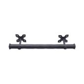 FC232 - Spira Brass Onyx Square Pull Handle 300mm - Black Iron