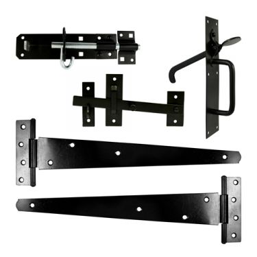 Click Here To Enlarge This Photo Of TIMCO 427215 - Side Gate Suffolk Latch Kit - Epoxy Black