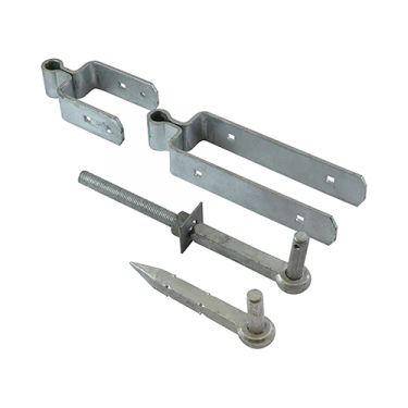Click Here To Enlarge This Photo Of TIMCO SFH600G - Galvanised Standard Double Strap Fieldgate Hinge Set to suit 2700-3600mm Wide Gates
