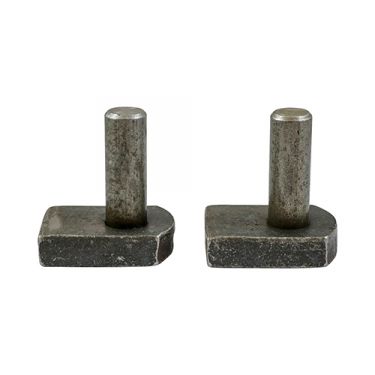 Click Here To Enlarge This Photo Of TIMCO GWH19S - Self Colour Gate Hooks to Weld; 19mm Pin; 63x50mm Base (2 pack)
