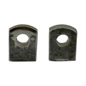 TIMCO GEW12S - Self Colour Gate Eyes to Weld; suits 12mm Pin; 45x38mm Base (2 pack)