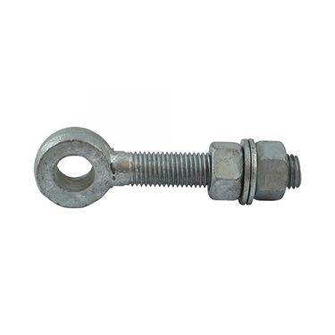 Click Here To Enlarge This Photo Of TIMCO AGE19150GEA - Galvanised Adjustable Gate Eyes with Nuts - M19 x 150mm