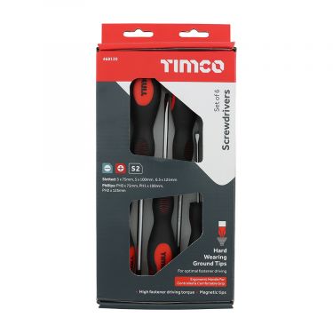 Click Here To Enlarge This Photo Of TIMCO 468130 - 6pc Premium Screwdriver Set