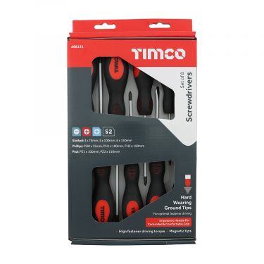 Click Here To Enlarge This Photo Of TIMCO 468131 - 8pc Premium Screwdriver Set