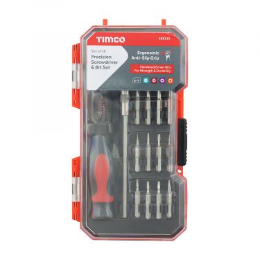 Click Here To Enlarge This Photo Of TIMCO 468135 - 18pc Precision Screwdriver & Bit Set