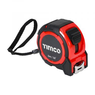 Click Here To Enlarge This Photo Of TIMCO 5MTAPEM 5m/16ft x 25mm Tape Measure