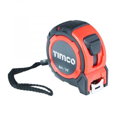 Click Here To Enlarge This Photo Of TIMCO 8MTAPEM 8m/26ft x 25mm Tape Measure
