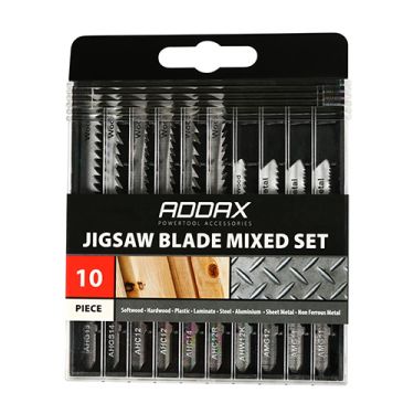 Click Here To Enlarge This Photo Of TIMCO JIGSET10 - 10pcs Mixed Jigsaw Blade set for Wood & Metal