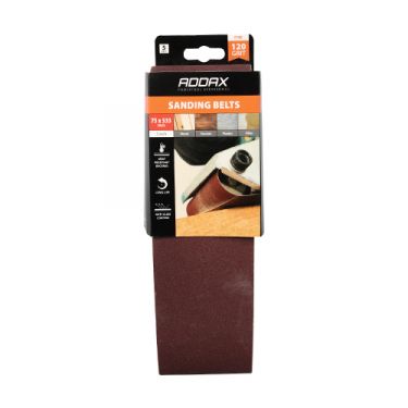 Click Here To Enlarge This Photo Of TIMCO 231645 - P120 Grit Sanding Belts 75mm x 533mm (5pcs)