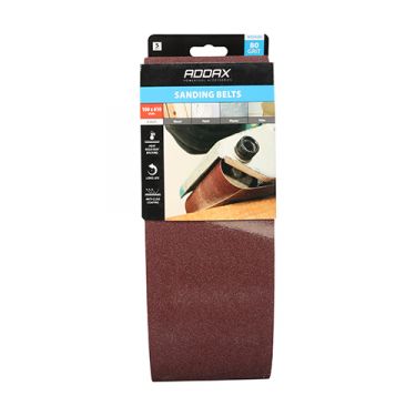Click Here To Enlarge This Photo Of TIMCO 231258 - P80 Grit Sanding Belts 100mm x 610mm (5pcs)