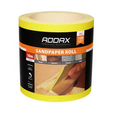 Click Here To Enlarge This Photo Of TIMCO 231405 - Yellow Sandpaper Roll 115mm x 10m (Fine P120-P150 Grit)
