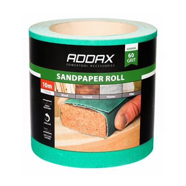 Click Here To Enlarge This Photo Of TIMCO 231022 - Green Sandpaper Roll 115mm x 10m (Coarse P40-P60 Grit)