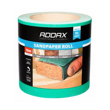 Click Here To Enlarge This Photo Of TIMCO 231117 - Green Sandpaper Roll 115mm x 10m (Medium P80-P100 Grit)
