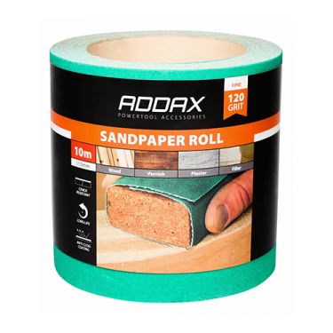 Click Here To Enlarge This Photo Of TIMCO 231823 - Green Sandpaper Roll 115mm x 10m (Fine P120-P150 Grit)