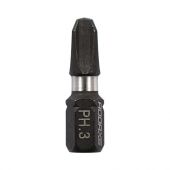 TIMCO 3PH25X6 - X6 Impact Phillips Driver Bits No.3 x 25mm  (10pcs)