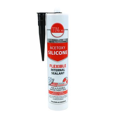 Click Here To Enlarge This Photo Of TIMCO 732741 - 300ml Acetoxy General Purpose Silicone Sealant (Black)
