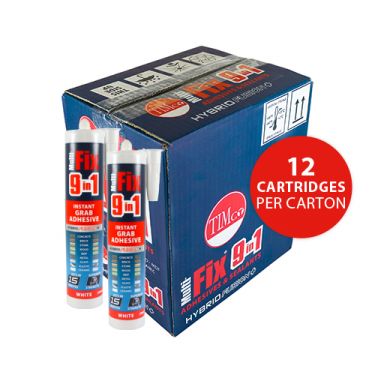 Click Here To Enlarge This Photo Of TIMCO 247138 - 290ml Multi-Fix 9 in 1 Instant Grab Adhesive (White)