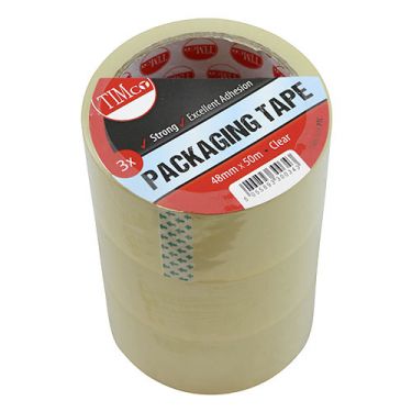 Click Here To Enlarge This Photo Of TIMCO PTC - 48mm x 50m Clear Packaging Tape 3pcs