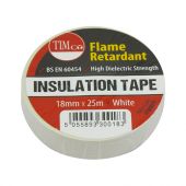 TIMCO ITWHITE - 18mm x 25m Black PVC Insulation Tape 10pcs