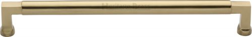 Click Here To Enlarge This Photo Of C0312 254-SB Heritage Brass Cabinet Pull Bauhaus Design 254mm ctc Satin Brass Finish