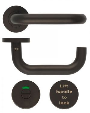 Click Here To Enlarge This Photo Of ZCS030LL-PCB - Zoo Hardware 19mm Lift to Lock Return to Door Lever Set (for use with ZDL7260LL only) Powder Coated Black