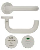 ZCS030LL-PCW - Zoo Hardware 19mm Lift to Lock Return to Door Lever Set (for use with ZDL7260LL only) Powder Coated White