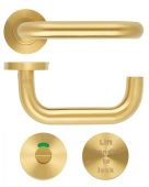 ZCS030LL-PVDSB - Zoo Hardware 19mm Lift to Lock Return to Door Lever Set (for use with ZDL7260LL only) PVD Satin Brass