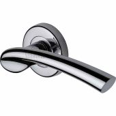 SC-6743-PC M.Marcus Sorrento Door Handle Lever Latch on Round Rose Paris Design Polished Chrome Finish