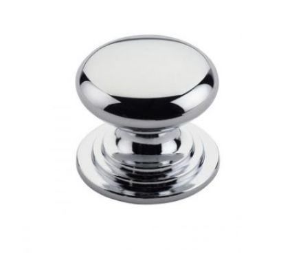 Click Here To Enlarge This Photo Of TDFK37-CP - Zoo Hardware Round Cabinet knob 37mm Dia. Polished Chrome Finish