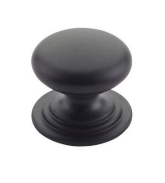 Click Here To Enlarge This Photo Of TDFK37-MB - Zoo Hardware Round Cabinet knob 37mm Dia. Matt Black Finish