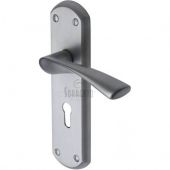 SC-7600-SC M.Marcus Sorrento Door Handle Lever Lock Atlanta Design Satin Chrome Finish