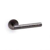 AW223DBZ - Alexander & Wilks Spitfire Hammered Lever on Round Rose - Dark Bronze
