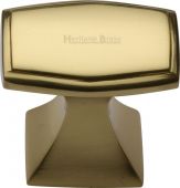 C0333 32-PB Heritage Brass Cabinet Knob Deco Design 32mm Polished Brass Finish
