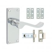 TIMCO 200753 - Satin Chrome Victorian Scroll Internal Door Latch Packs