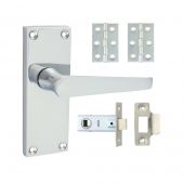 TIMCO 200246 - Polished Chrome Victorian Straight Internal Door Latch Packs