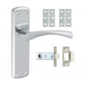TIMCO 200853 - Polished Chrome 'Zeta' Internal Door Latch Packs