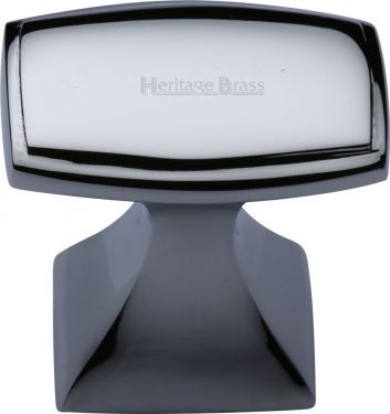 Click Here To Enlarge This Photo Of C0333 32-PC Heritage Brass Cabinet Knob Deco Design 32mm Polished Chrome Finish