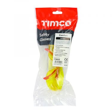 Click Here To Enlarge This Photo Of TIMCO - 770010 - Comfort Safety Glasses - Amber