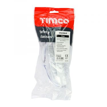 Click Here To Enlarge This Photo Of TIMCO - 770023 - Standard Safety Glasses - Clear