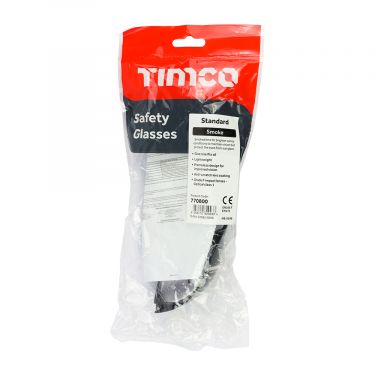 Click Here To Enlarge This Photo Of TIMCO - 770800 - Standard Safety Glasses - Smoke