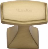 C0333 32-SB Heritage Brass Cabinet Knob Deco Design 32mm Satin Brass Finish